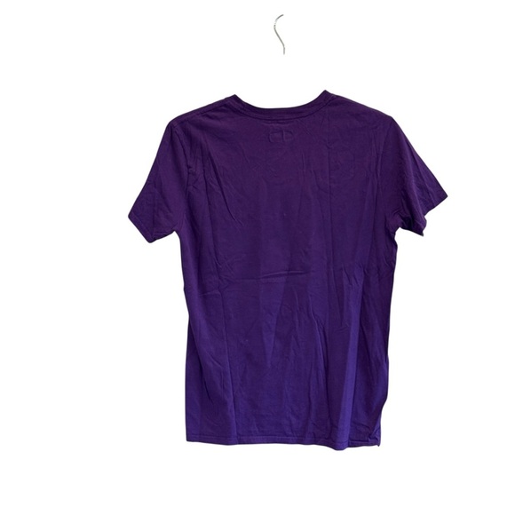 NFL Team Apparel Minnesota Vikings Purple Gold Womens Tee Shirt Size Medium Skol - Picture 4 of 4